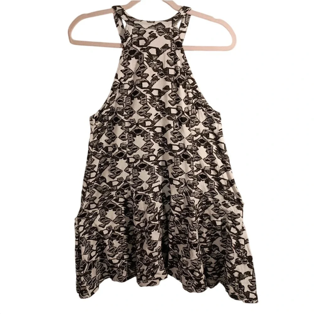 Free People Women's Black & White Fit‎ And Flare SKUW108